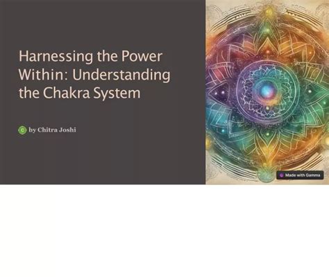 Harnessing the Power Within: Understanding and Utilizing Your Energy