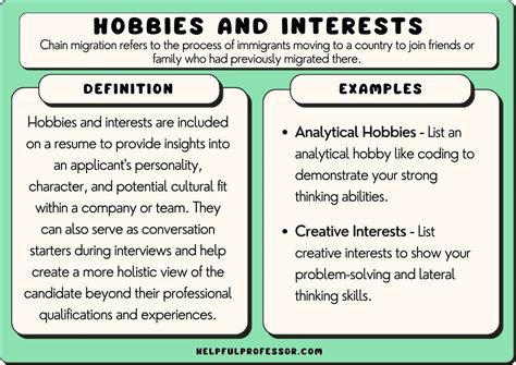 Hobbies, Interests, and Personal Relationships