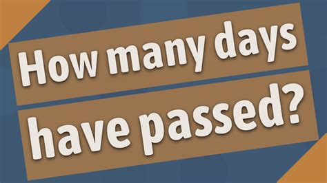 How Many Years has Passed Since Birth?