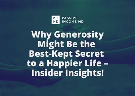 Insight into Personal Life and Generosity