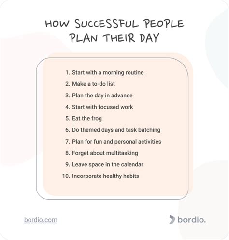 Insights into the daily routine of the accomplished individual