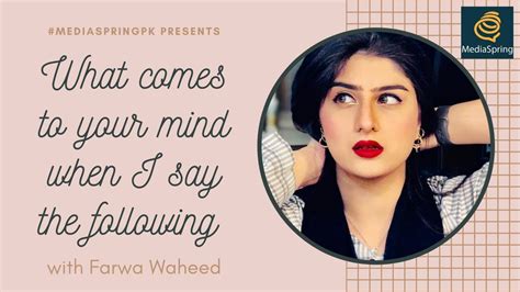 Inspirational Quotes from Farwa Waheed