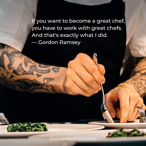 Inspirational Words from the Culinary Expert