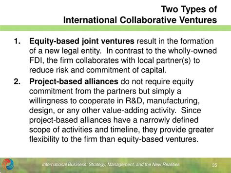 International Ventures and Collaborative Endeavors