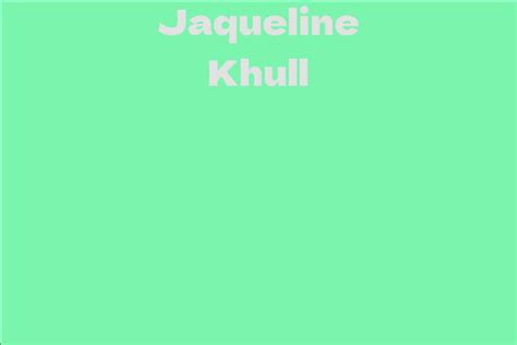 Jaqueline Khull's Future Plans and Projects