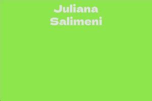 Juliana Salimeni's Career Achievements and Awards