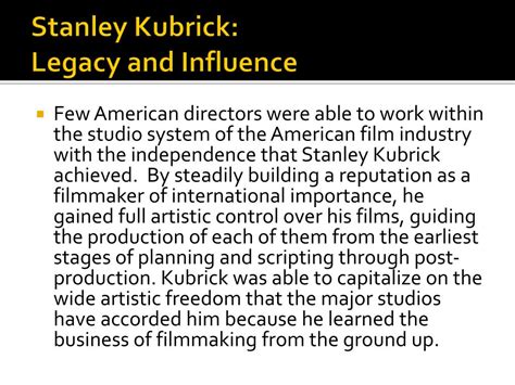 Legacy and Influence in the Film Industry