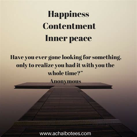 Looking Inward: Exploring Inner Peace and Contentment