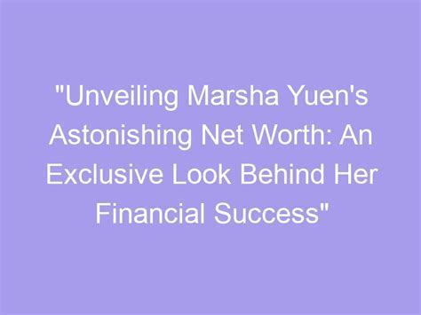 Marsha Elle's Financial Status and Income