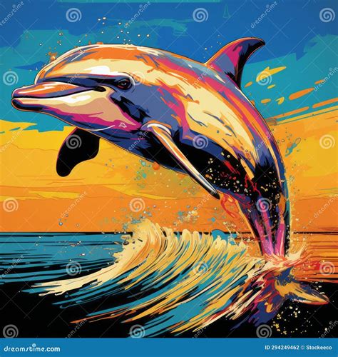 Nature's Vibrant Marine Beauty: The Colorful Dolphin