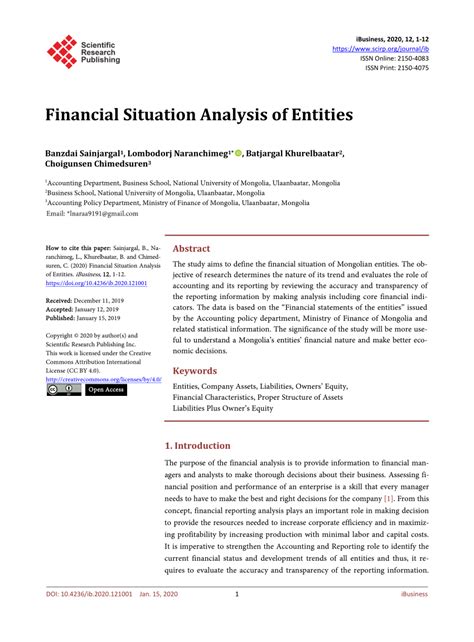 Patricia Tsang's Financial Situation Analysis