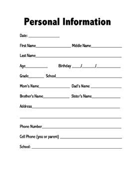 Personal Details: Age and Birthdate