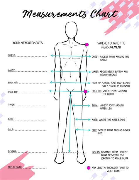 Personal Details and Body Measurements