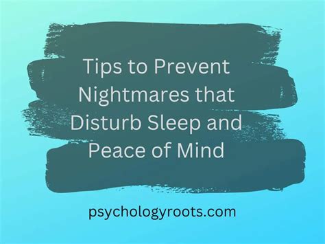 Preventing Nightmares: Strategies and Techniques