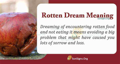 Psychological Impact of Ingesting Rotten Flesh in Dreams