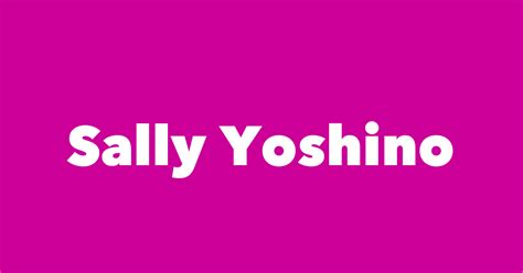 Public Image and Media Presence of Sally Yoshino