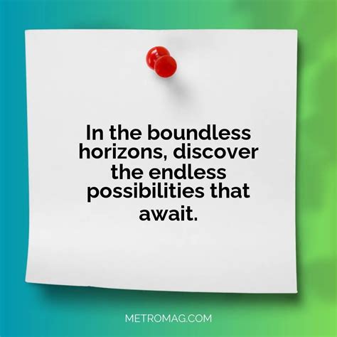 Reaching Boundless Horizons: Exploring the Endless Possibilities