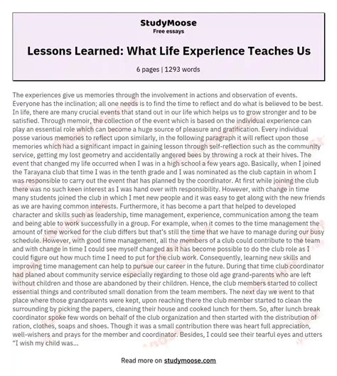 Real-Life Experiences: Personal Testimonies and Lessons Learned