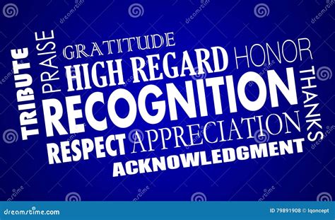 Recognition and Tribute