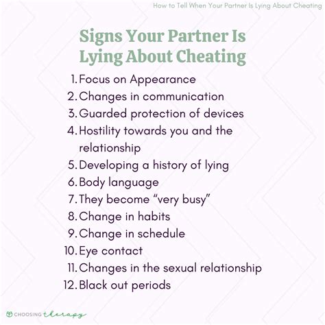 Recognizing the Indications of a Deceitful Partner