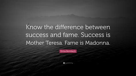 Reflections on success and fame