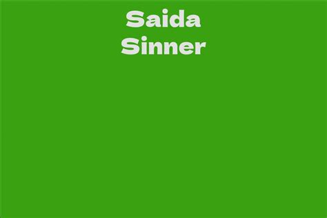 Saida Sinner's Career Achievements and Awards