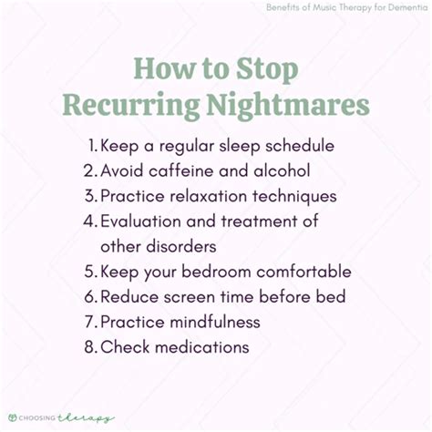 Seeking Closure and Resolution: Steps to Address and Overcome Recurring Intrusion Nightmares