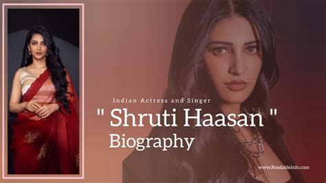 Shruti Haasan's Career as an Actress and Singer