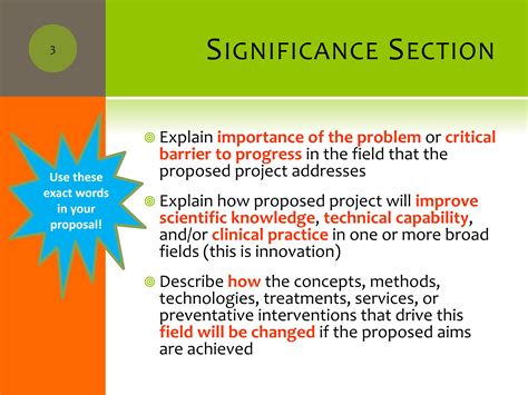 Significance in the field