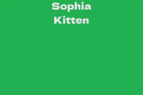 Sophia Kitten's Net Worth: What is Her Financial Status?