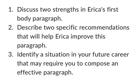 Speculating the Future of Erica's Professional Path