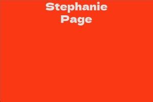 Stephanie Page's Net Worth and Investments