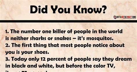 Stunning Facts You Didn't Know