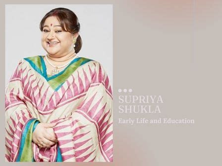 Supriya Shukla: Early Life and Background