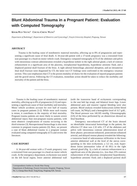 Symbolic Meanings Behind a Fractured Pregnancy Evaluation