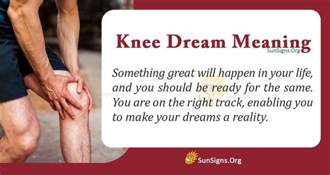 Symbolic Significance of an Aching Knee in Dreams