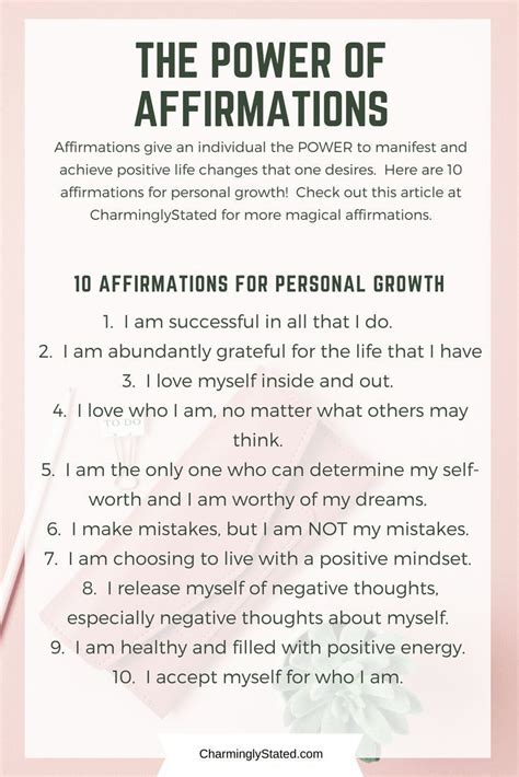 Tapping into the Power of Positive Affirmations