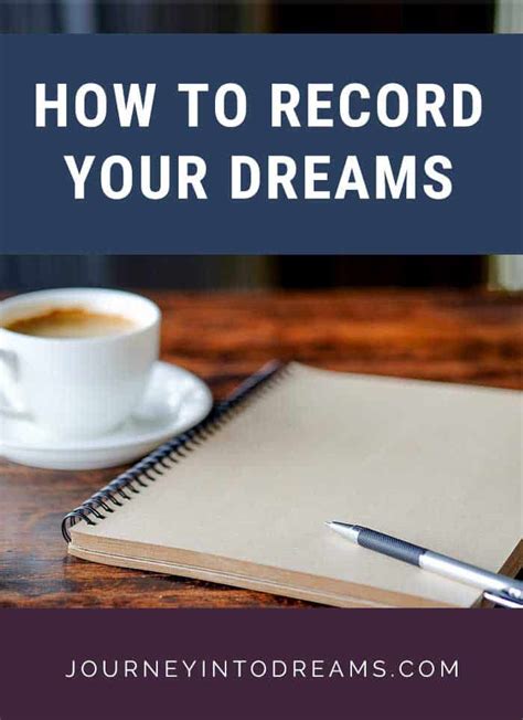 Techniques for Analyzing and Keeping a Record of Your Dreams