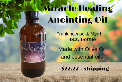 The Curative Properties of Anointing Oil: Truth or Legend?