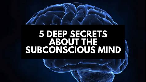 The Deeper Connection: Exploring the Subconscious Mind