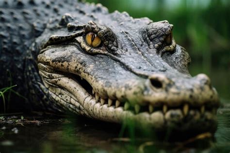 The Enigma of the Scarlet Crocodile: An Uncommon Spectacle in its Natural Habitat