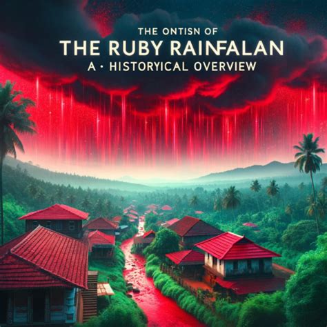 The Fascination Behind Red Rain: An Unexplained Scientific Conundrum