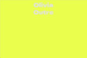 The Future of Olivia Outre's Career