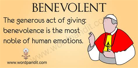 The Generous Acts of the Benevolent Benefactor