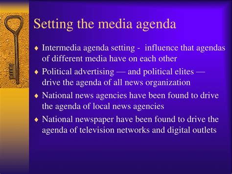 The Impact of Agendas on News Presentation