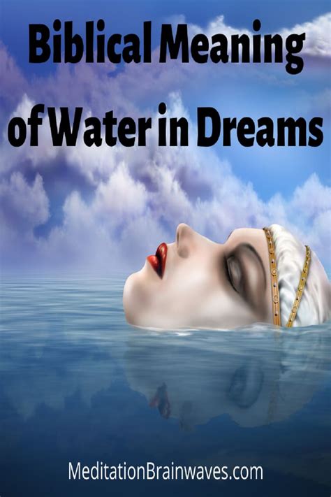 The Importance of Water in Dreams