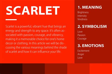 The Influence of Scarlet: Symbolism and Deep Significance of Choosing the Color