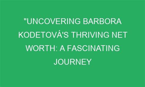 The Journey of Barbora Vee towards Success