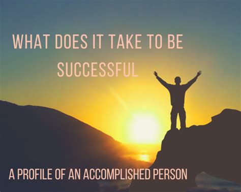 The Path to Success of the Accomplished Personality