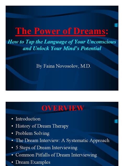 The Power of Dream Interpretation: Exploring the Unconscious Mind